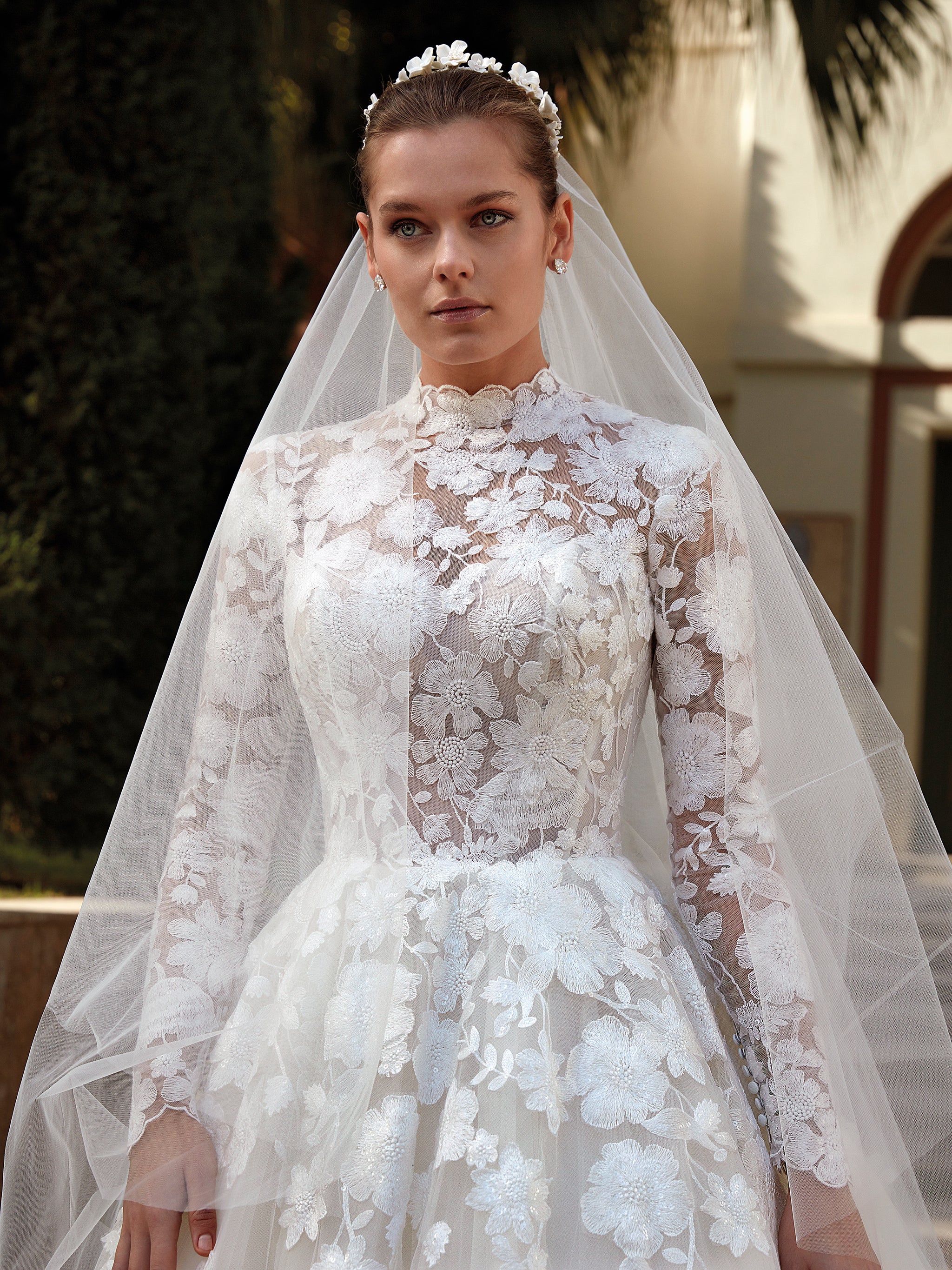 designer wedding dresses dior This Italian Bride's Custom Cotton Wedding Dress by Dior Is the First of Its Kind
